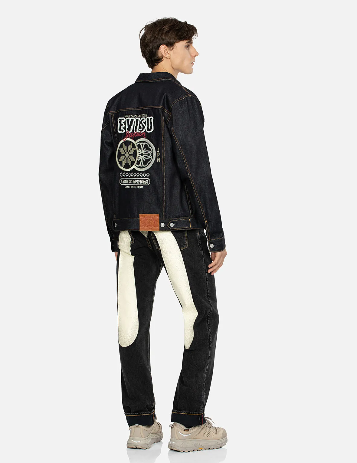 Daicock Print Baggy Fit Denim Jeans #2000 sold by Evisu product image thumbnail 3