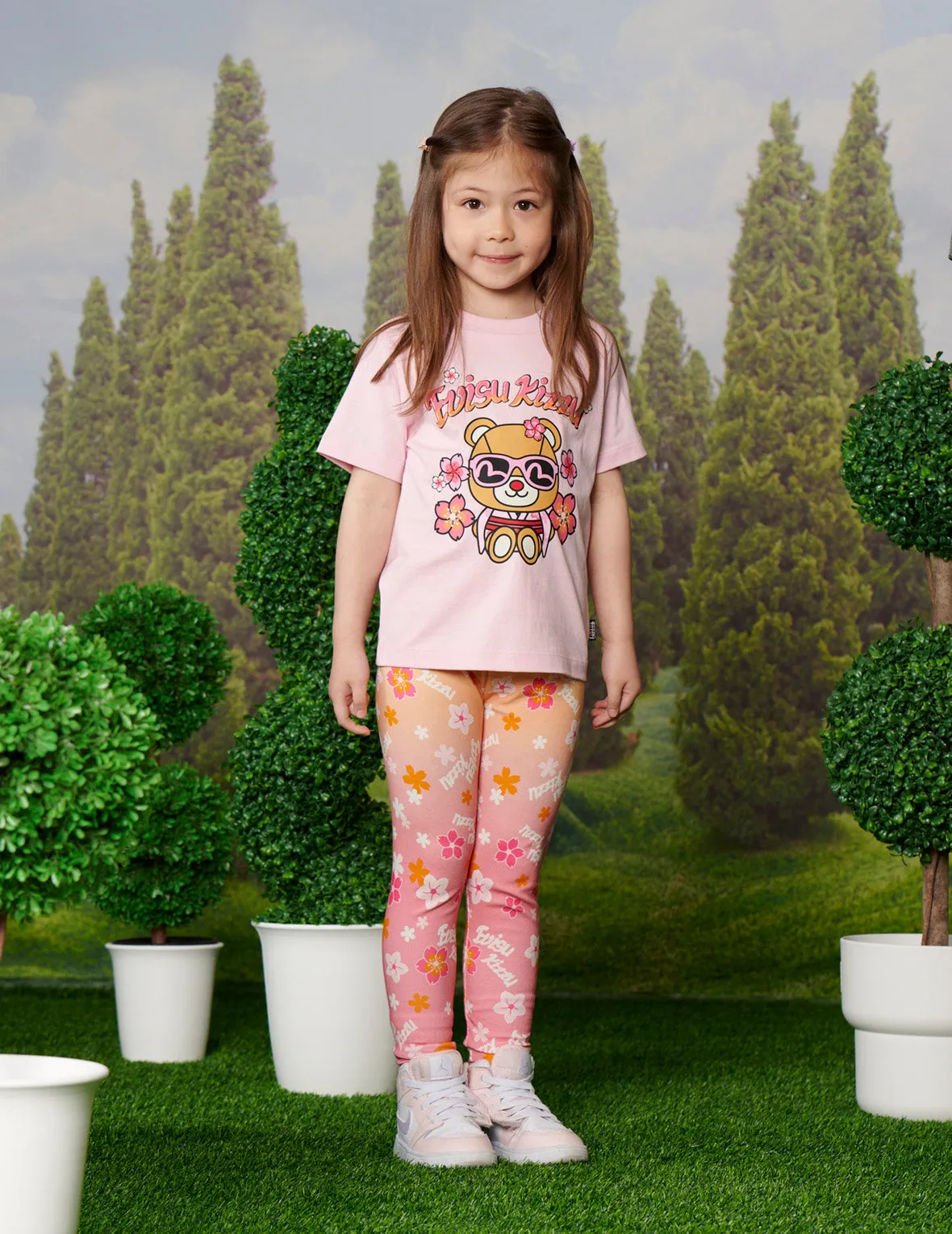 Bear in Kimono with Sakura Print Regular Fit T-shirt sold by Evisu product image thumbnail 4