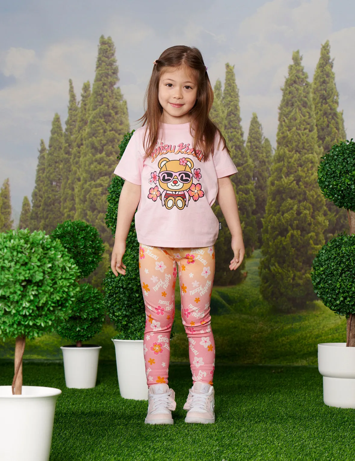 Bear in Kimono with Sakura Print Regular Fit T-shirt sold by Evisu product image thumbnail 3