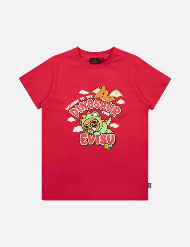 Dinosaur Bear Print Regular Fit T-Shirt sold by Evisu