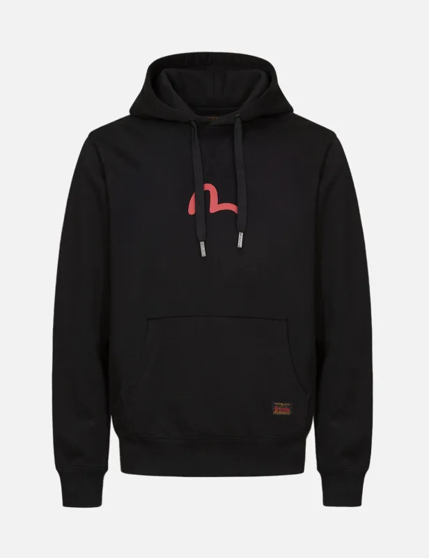 Seagull Print Hooded Sweatshirt sold by Evisu