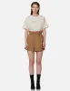 Front Pleat Paper Bag Shorts sold by Evisu