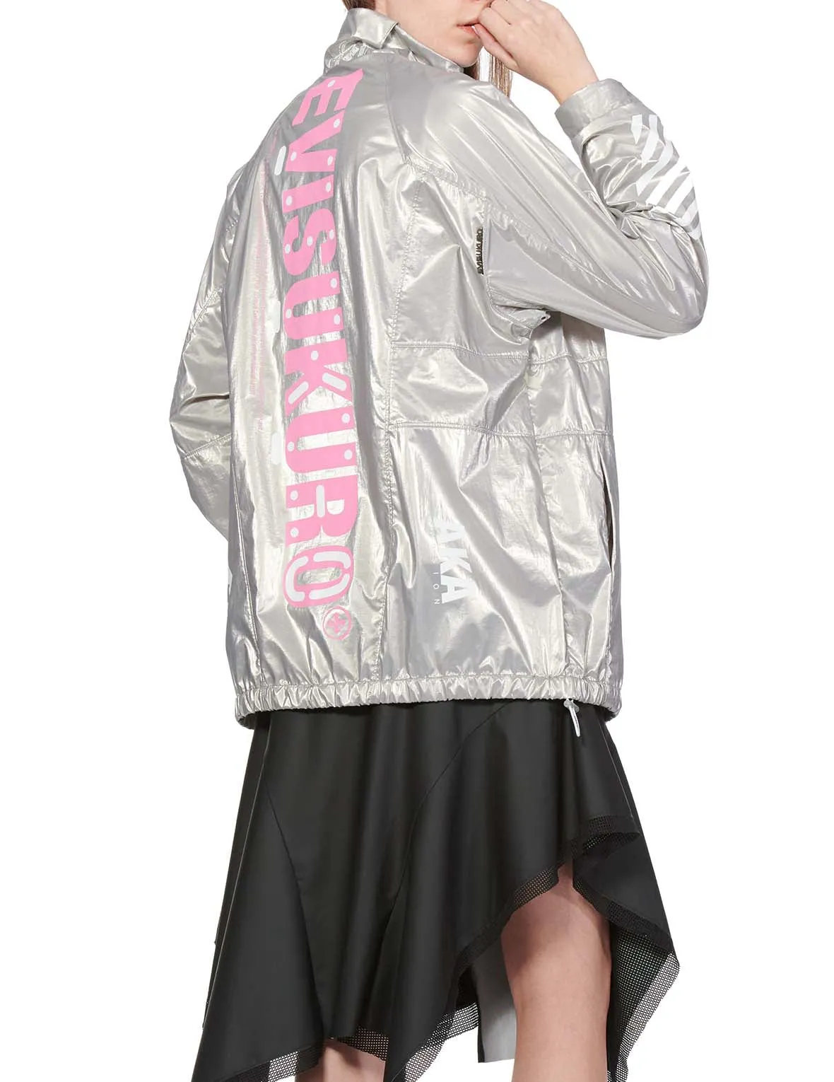 Multi Print Reflective Pullover Windbreaker Jacket sold by Evisu product image thumbnail 5