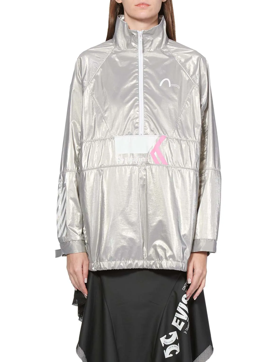 Multi Print Reflective Pullover Windbreaker Jacket sold by Evisu product image thumbnail 3