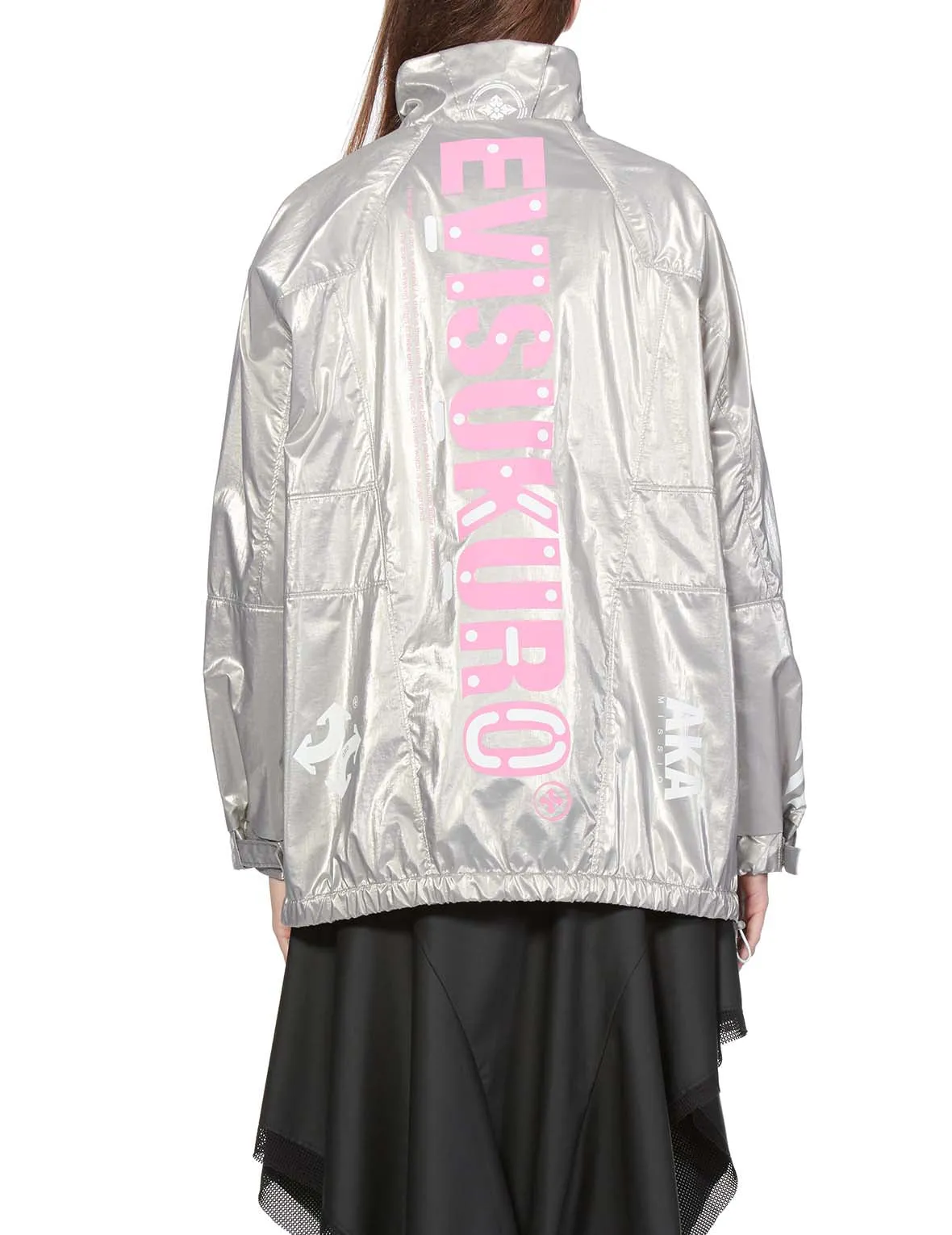 Multi Print Reflective Pullover Windbreaker Jacket sold by Evisu product image thumbnail 4
