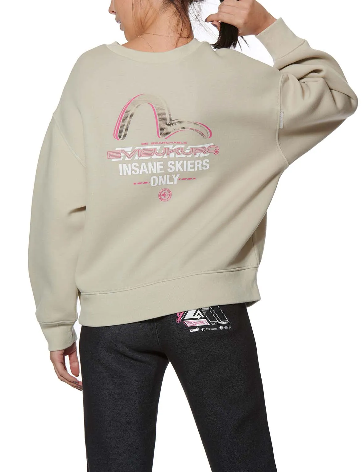 Seagull Print 2-Way Oversized Sweatshirt sold by Evisu product image thumbnail 3