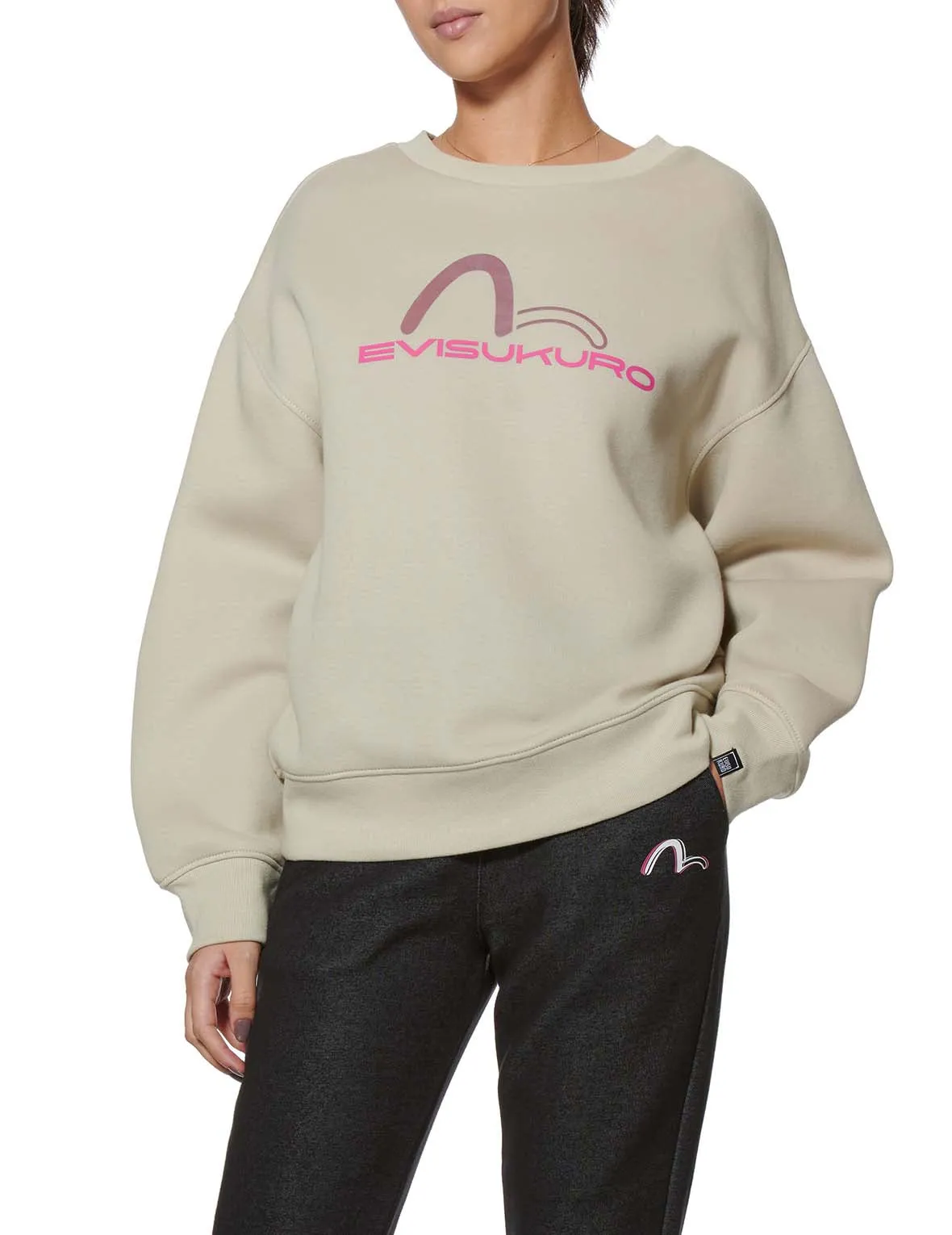 Seagull Print 2-Way Oversized Sweatshirt sold by Evisu product image thumbnail 4