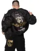 Multi-Layered Graphics Print Padded Bomber Jacket sold by Evisu