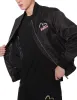 Multi-Layered Graphics Print Padded Bomber Jacket sold by Evisu