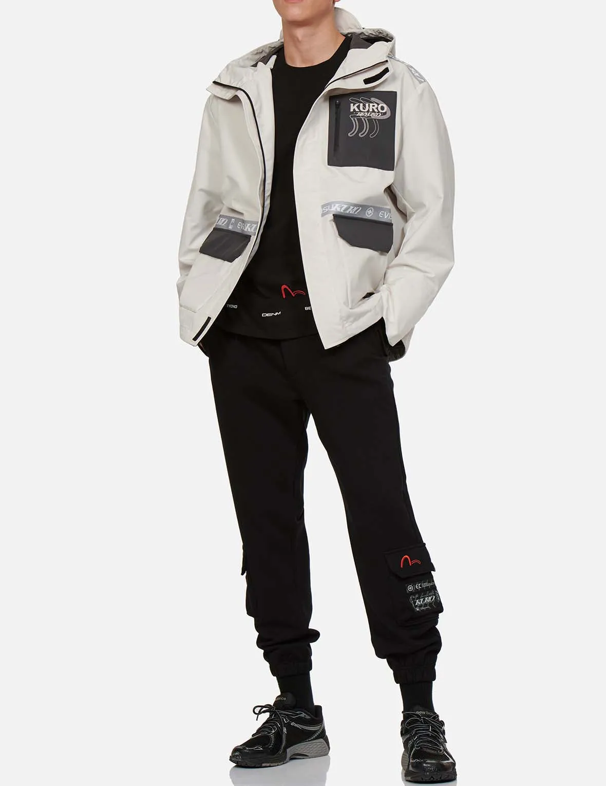 Logo Print Tape Seam Shell Jacket sold by Evisu product image thumbnail 5
