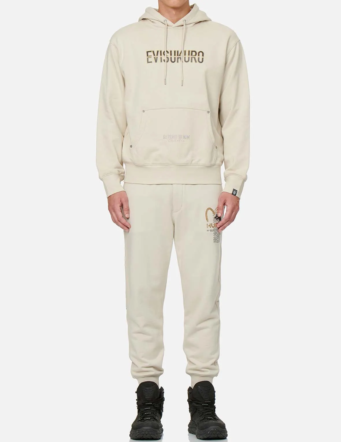 Two-tone Logo Embroidered Hoodie sold by Evisu product image thumbnail 5