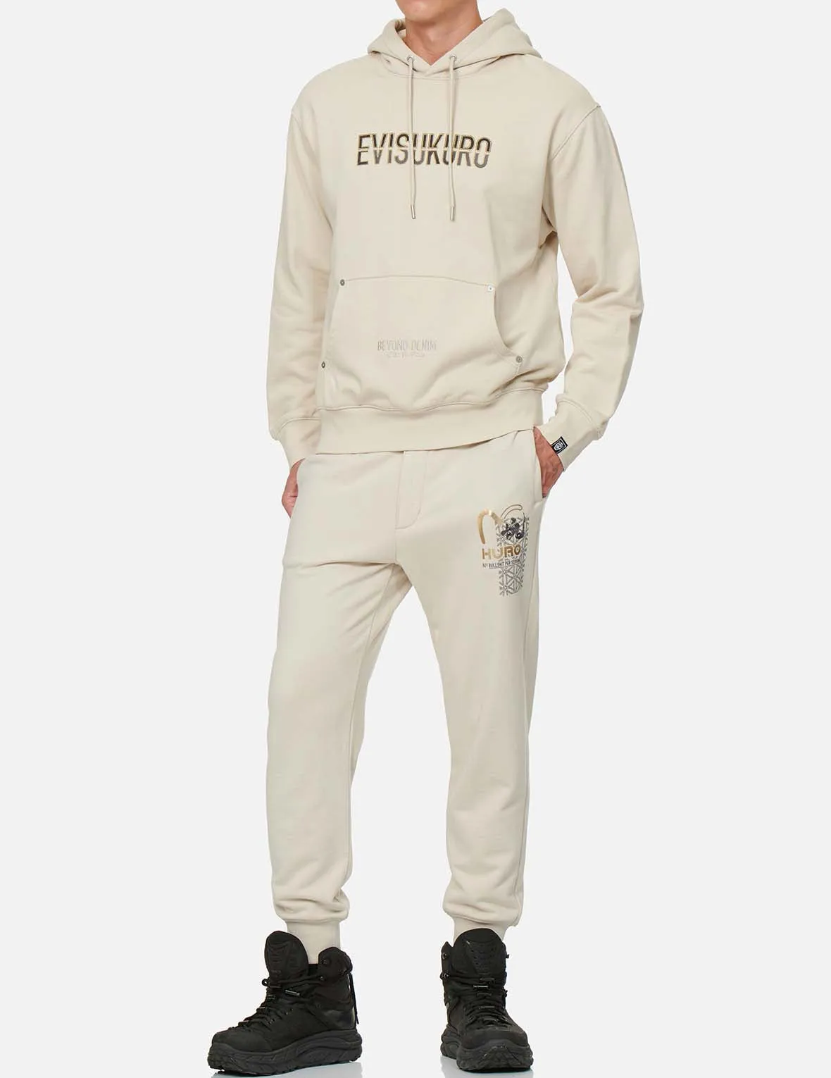 Two-tone Logo Embroidered Hoodie sold by Evisu product image thumbnail 3