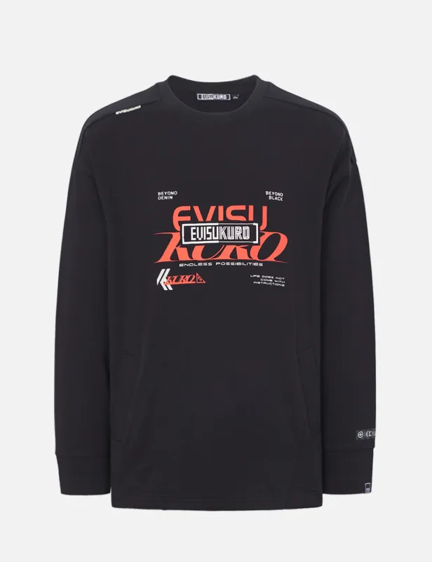 Eclipse Seagull Print Oversize Sweatshirt sold by Evisu