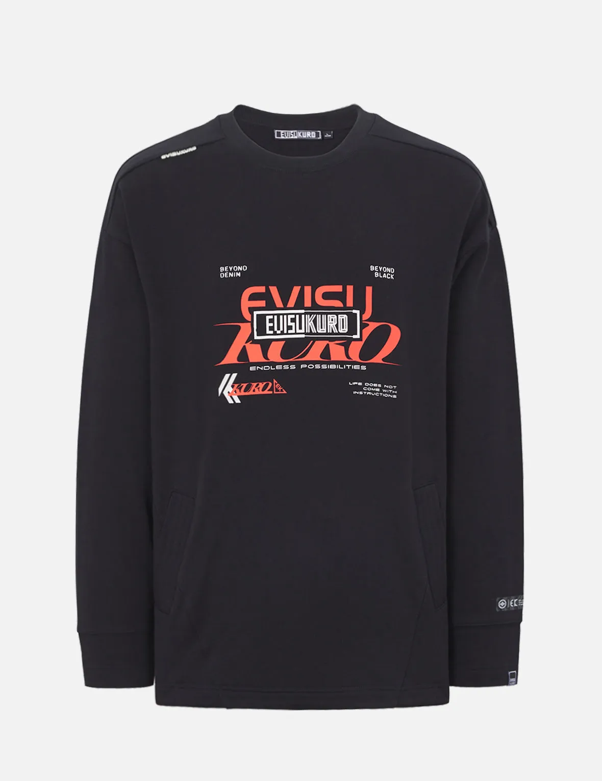 Eclipse Seagull Print Oversize Sweatshirt sold by Evisu