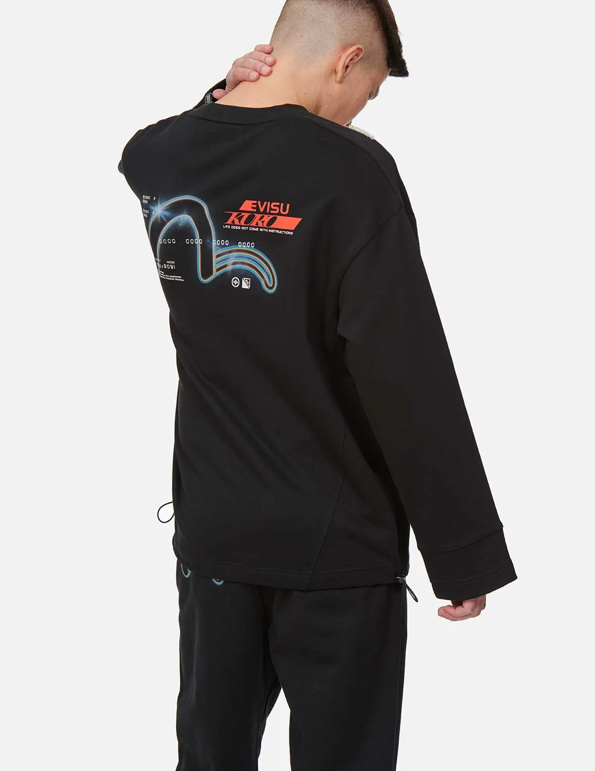Eclipse Seagull Print Oversize Sweatshirt sold by Evisu product image thumbnail 4