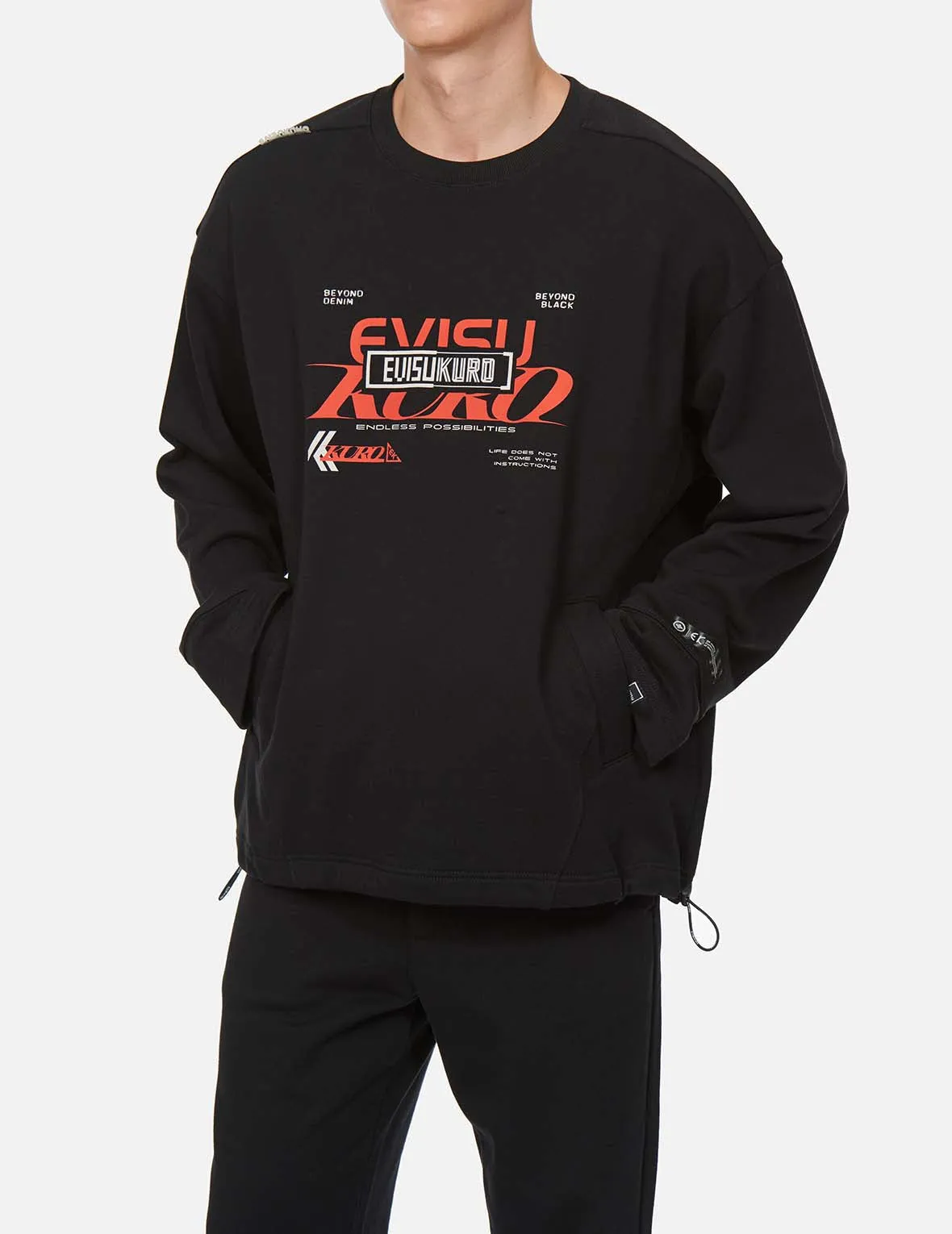 Eclipse Seagull Print Oversize Sweatshirt sold by Evisu product image thumbnail 3