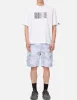 Foggy Camouflage Print Shorts sold by Evisu