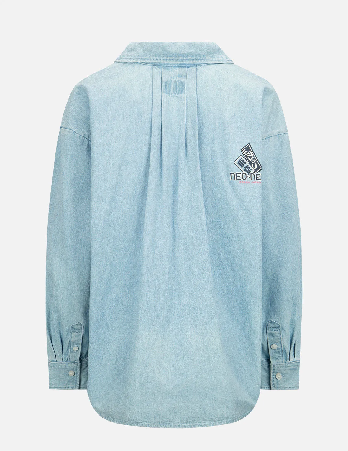 Logo Print Loose-fit Denim Blouse sold by Evisu product image thumbnail 2