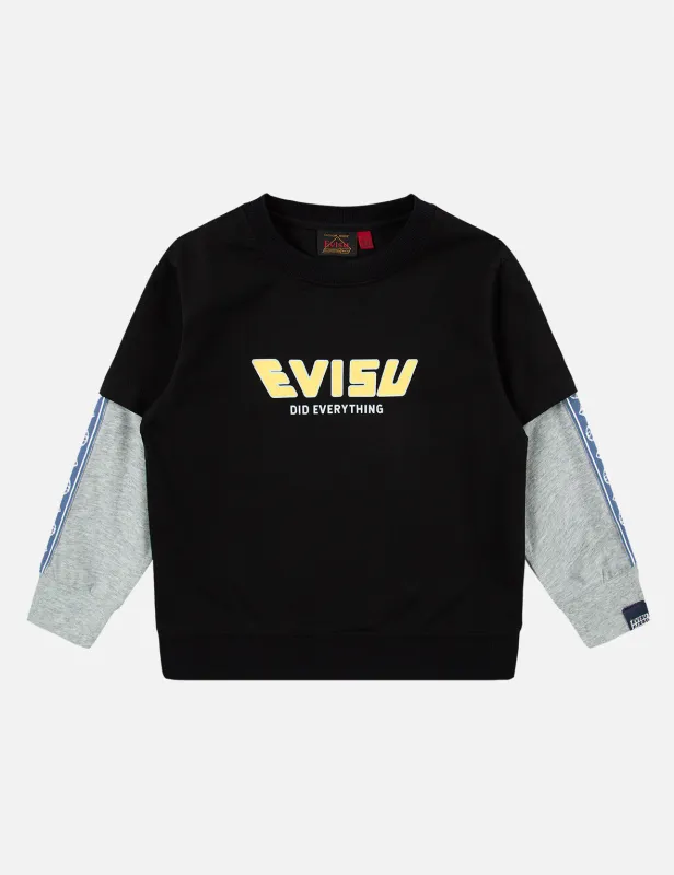 Logo Print 2-in-1 Long-sleeve Sweatshirt sold by Evisu