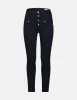 Allover Kamon and Logo-pattern Pocket High-waist Skinny Jeans sold by Evisu