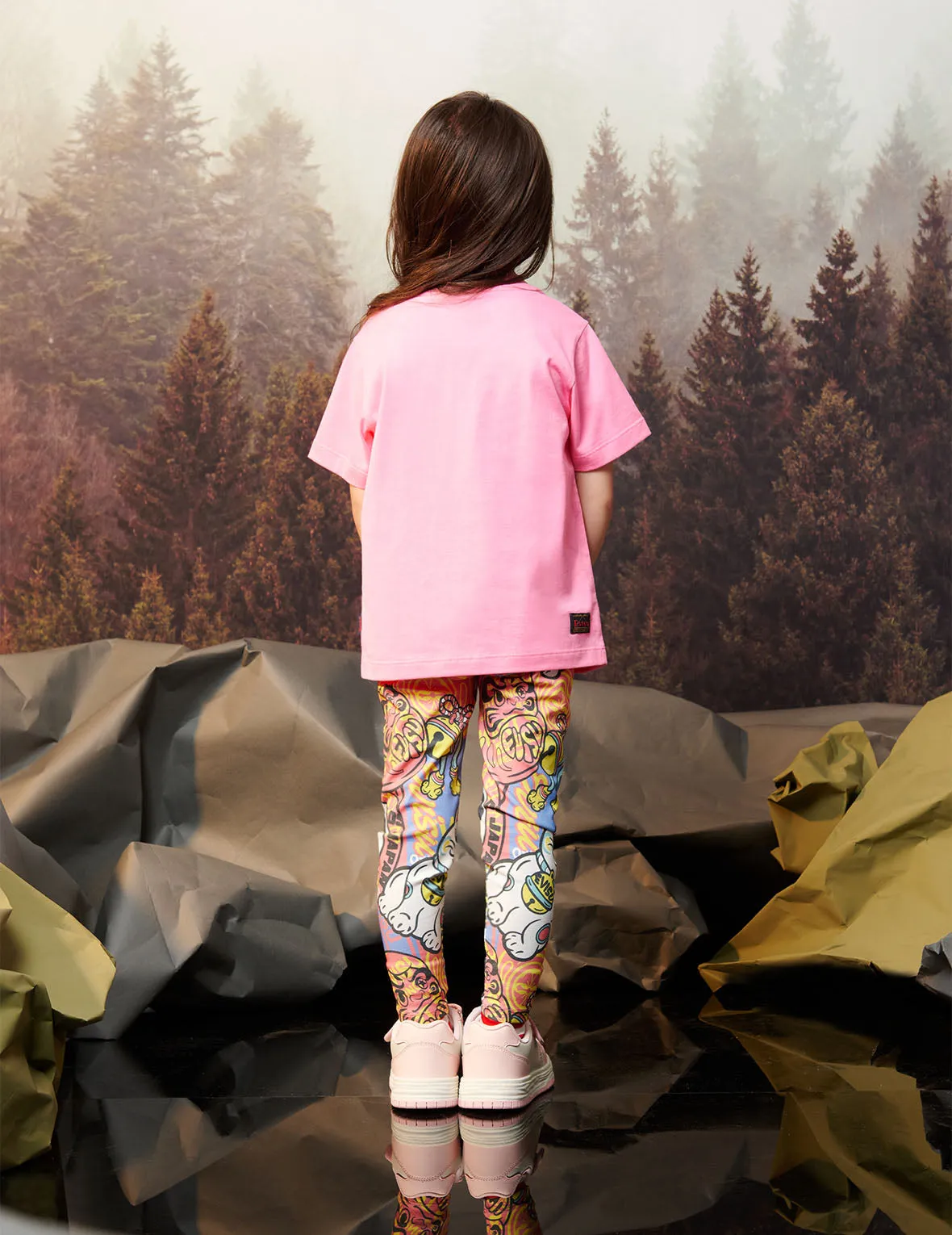 Allover Fortune Cat and Daruma Print Regular Fit Leggings sold by Evisu product image thumbnail 4