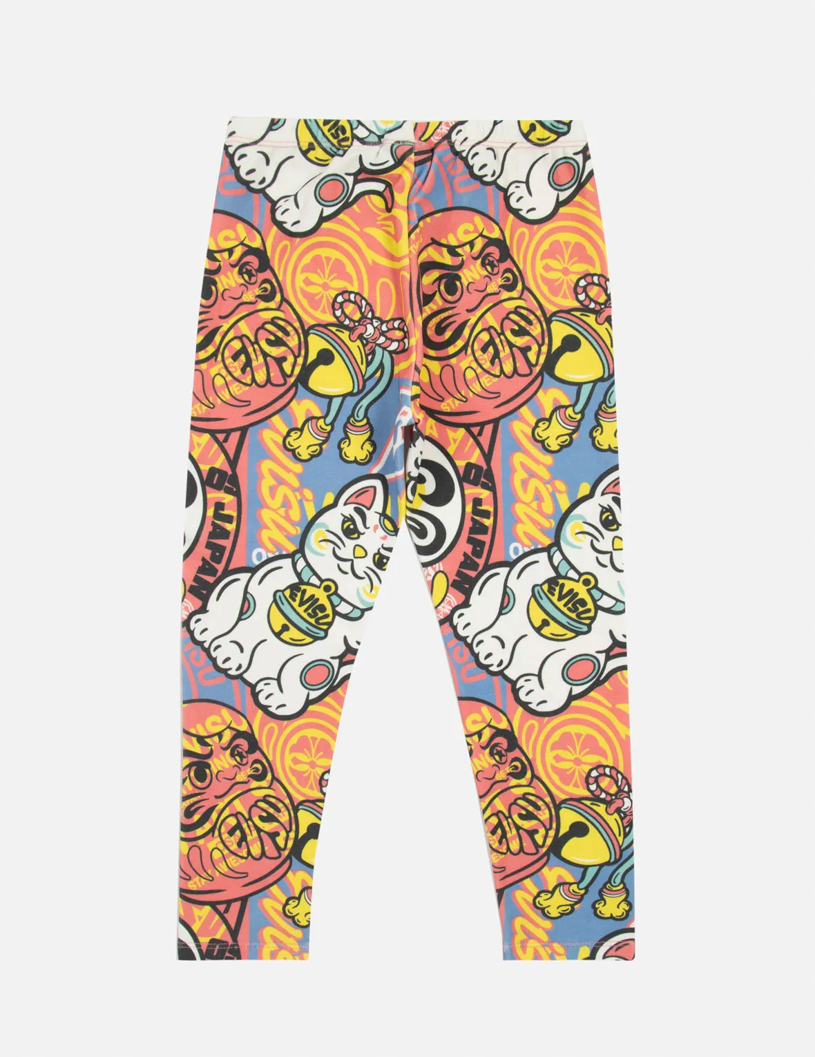 Allover Fortune Cat and Daruma Print Regular Fit Leggings sold by Evisu product image thumbnail 2