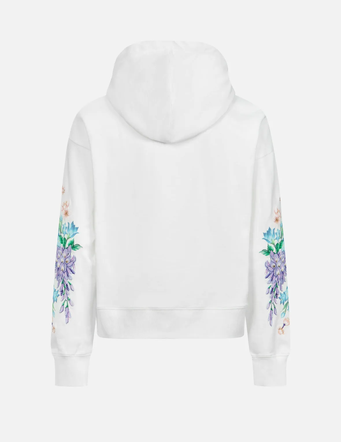 3D Seagull Print and Floral Embroidery Cropped Hoodie sold by Evisu product image thumbnail 2