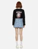 Allover Logo and Kamon print Relax Fit Denim Skirt sold by Evisu