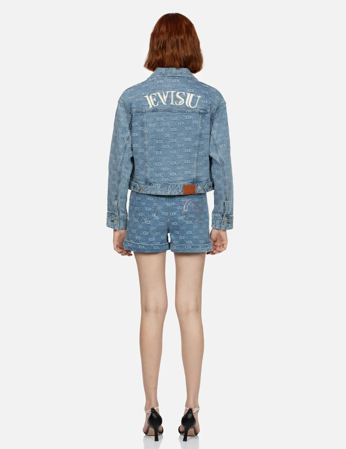 Allover Logo and Seagull Embroidery Loose Fit Denim Jacket sold by Evisu product image thumbnail 5