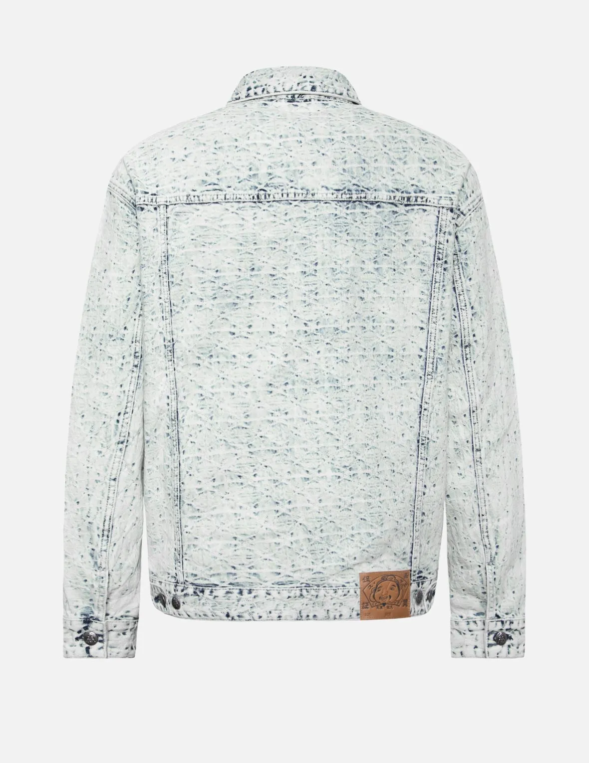 Allover Kamon Jacquard and Seagull Embroidery Loose Fit Denim Jacket sold by Evisu product image thumbnail 2
