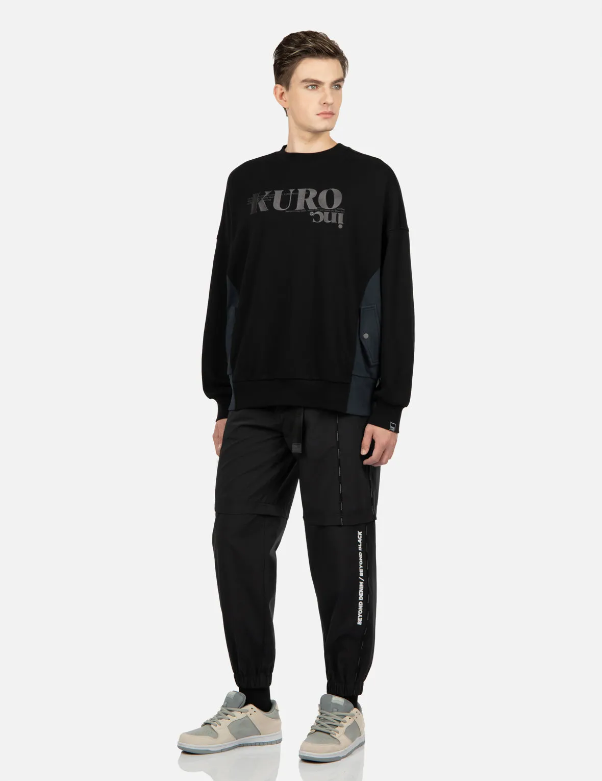 Contrast Side Pannels Sweatshirt sold by Evisu product image thumbnail 3