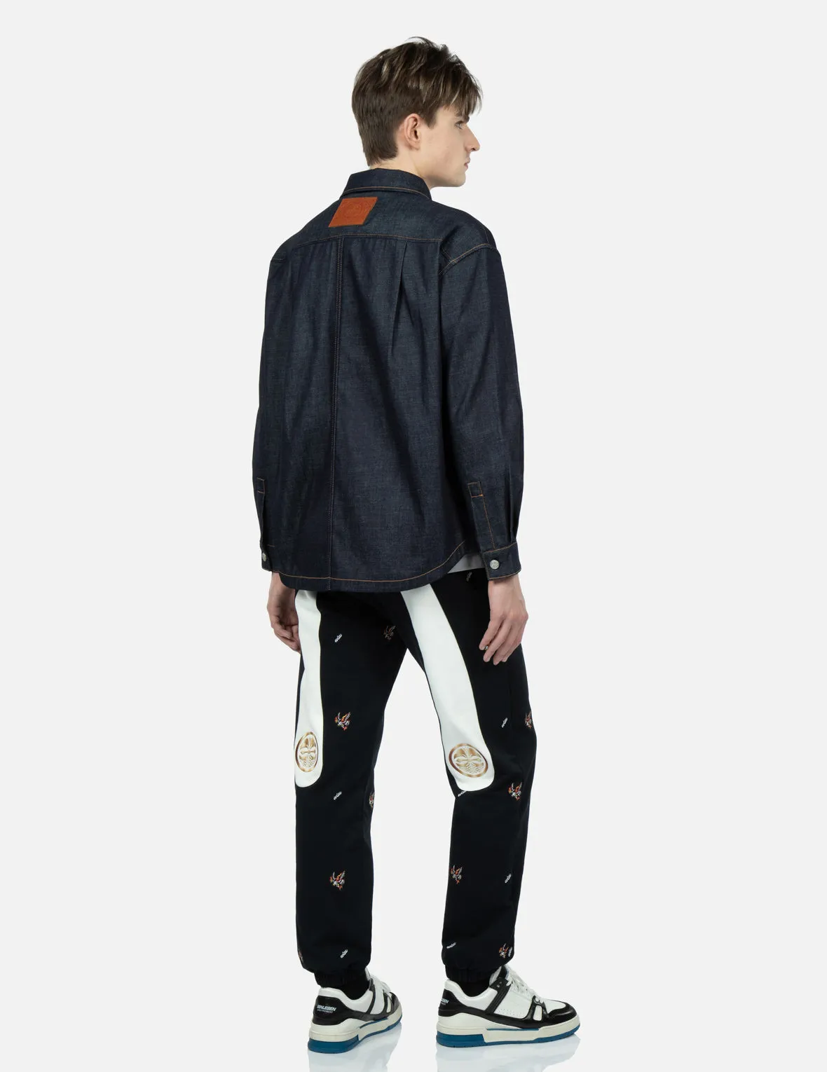 Sea Wave-pattern Seagull Embroidery Denim Shirt Jacket sold by Evisu product image thumbnail 4