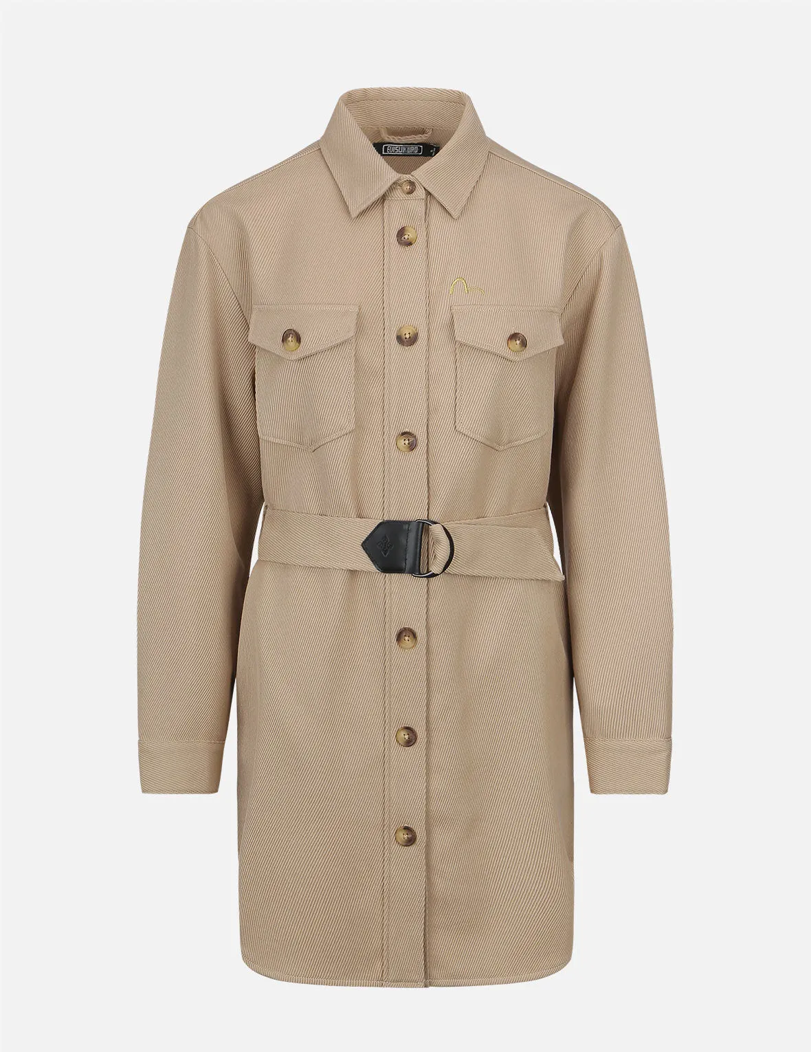 Belted Shirt Dress sold by Evisu