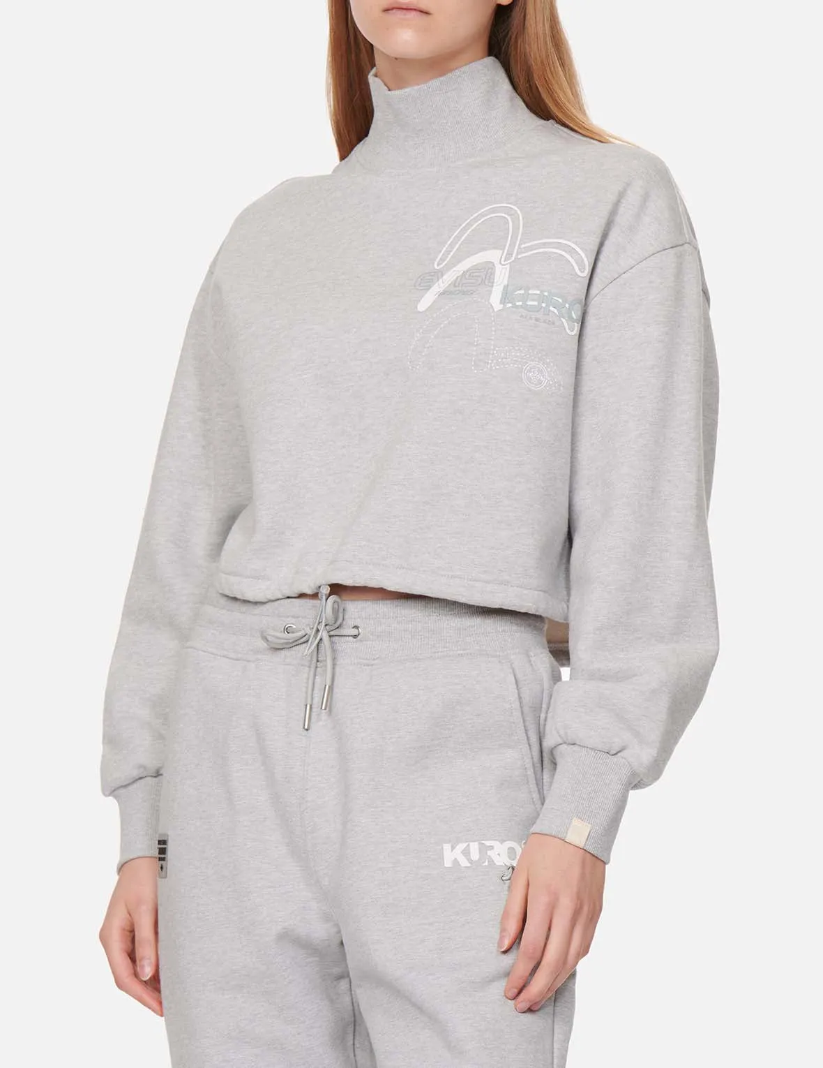 Triple Seagull Print Turtle Neck Sweatshirt sold by Evisu product image thumbnail 3