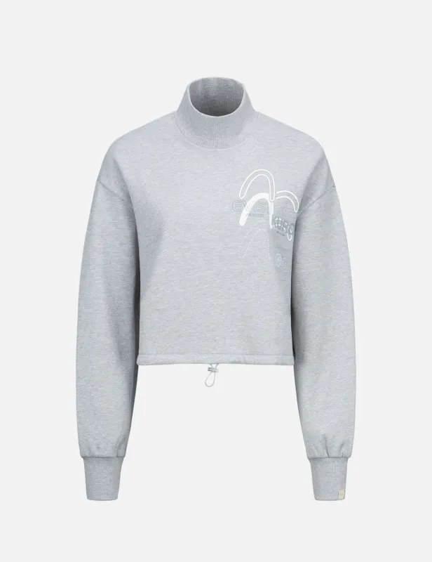 Triple Seagull Print Turtle Neck Sweatshirt sold by Evisu
