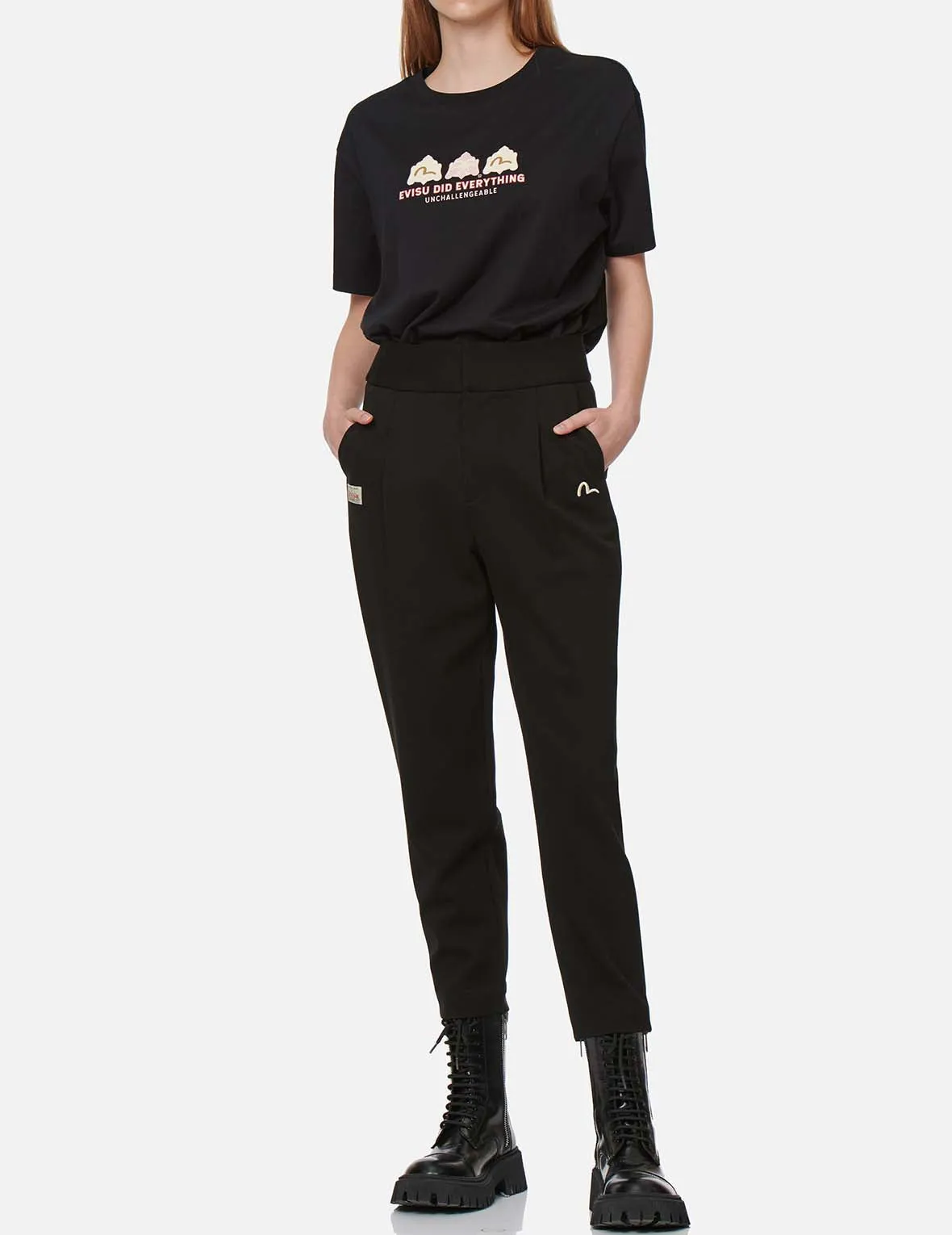 Seagull Embroidered Taper Pants sold by Evisu product image thumbnail 5