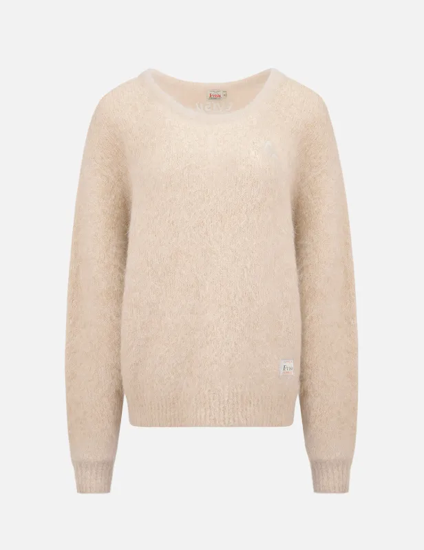 Seagull Badge Alpaca Sweater sold by Evisu