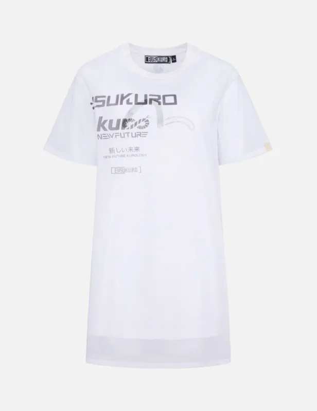 Mesh Overlay T-shirt Dress sold by Evisu