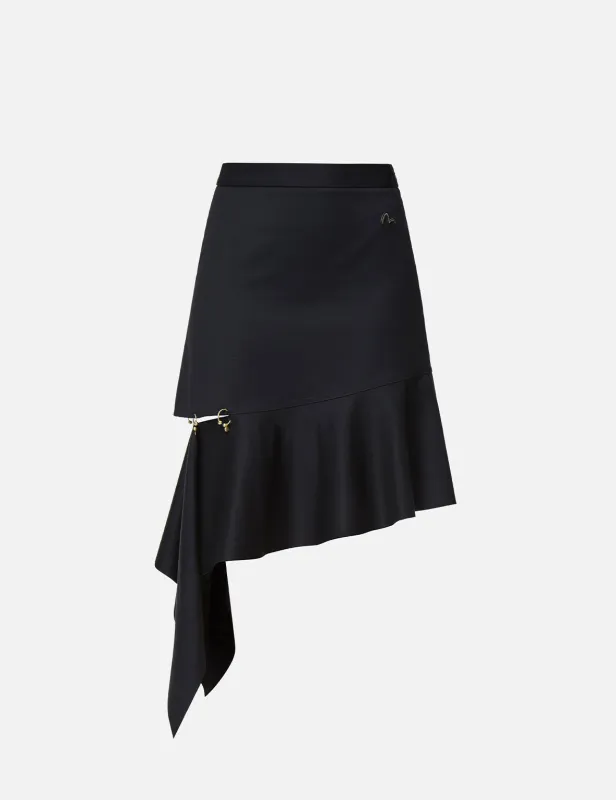 Asymmetric Drape Skirt sold by Evisu