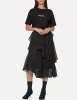 Asymmetric Layered Skirt sold by Evisu