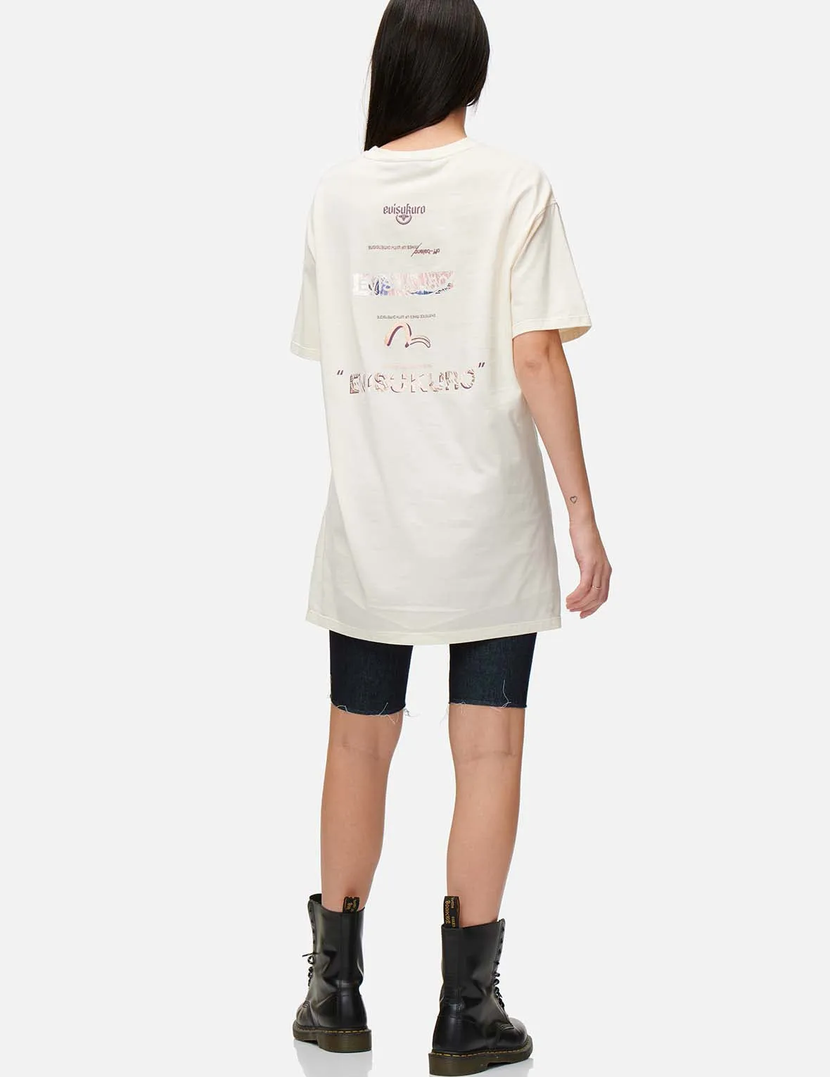Ukiyo-E Infused Logo Label Print Oversized T-shirt sold by Evisu product image thumbnail 5