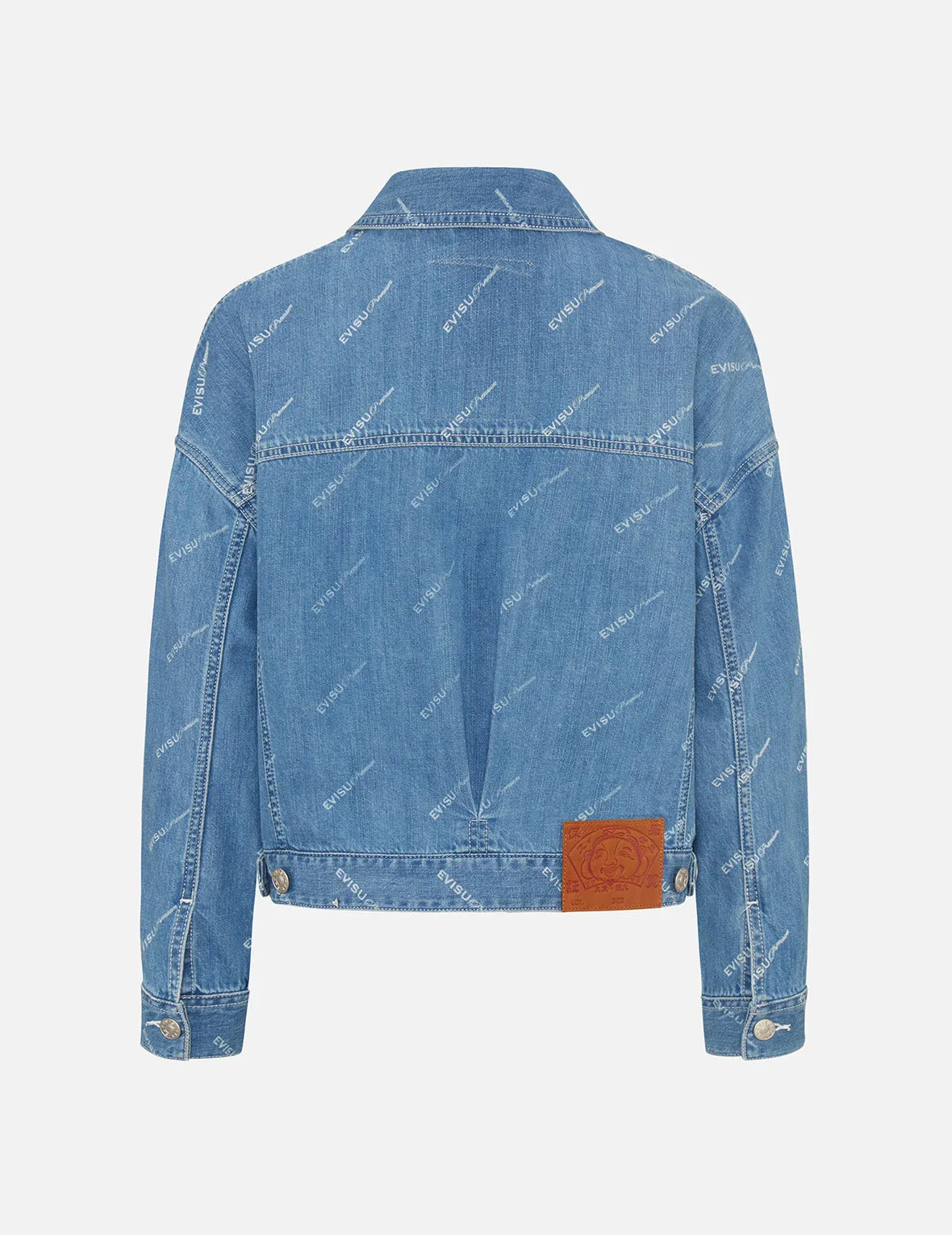 Sake Bottle Embroidered Monogram Print Denim Jacket sold by Evisu product image thumbnail 2