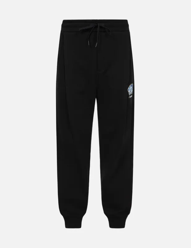 Fan-shaped Seagull and Wave Print 3D Fit Sweatpants sold by Evisu