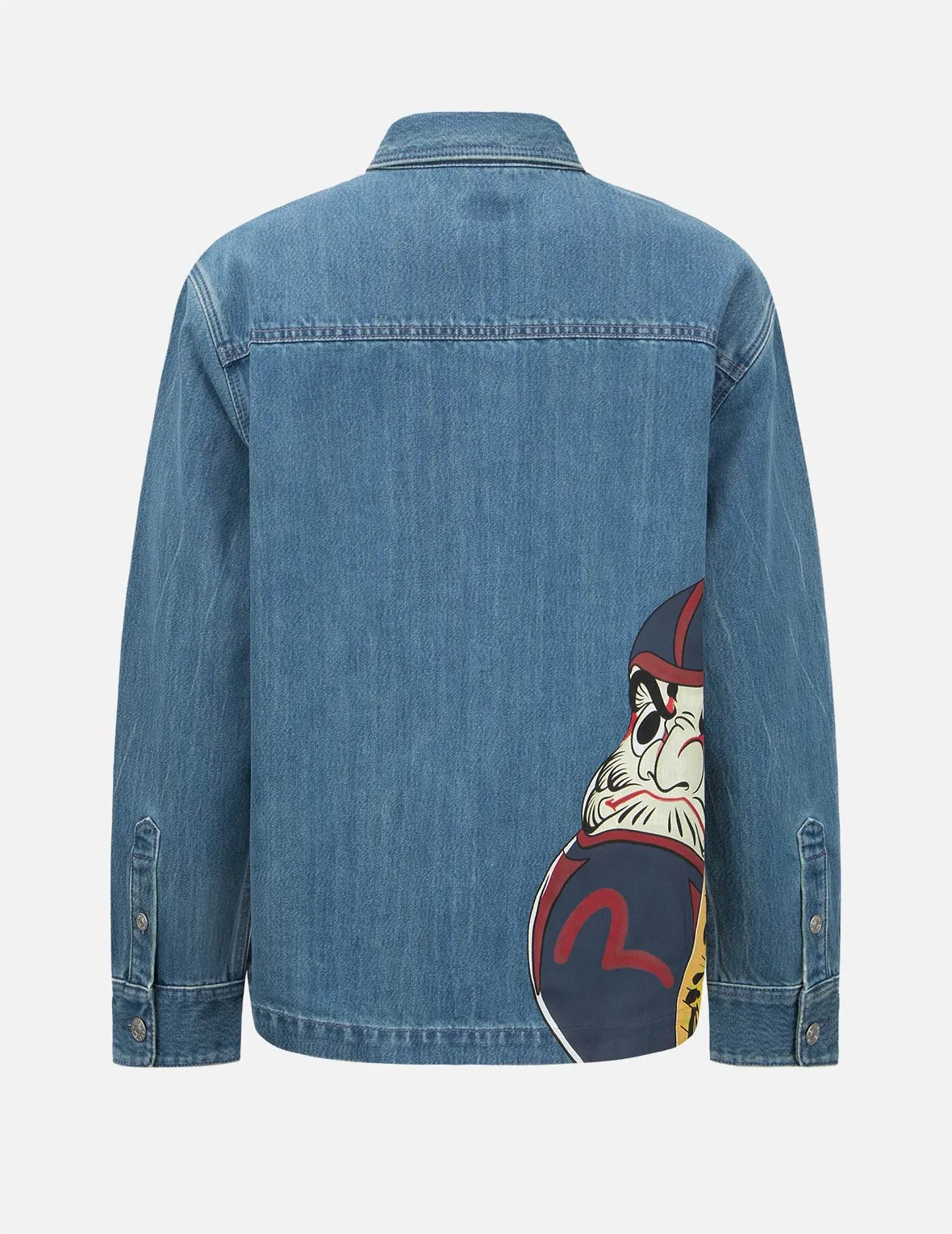 Vintage Daruma Print Denim Shirt Jacket sold by Evisu product image thumbnail 2