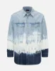 Tie-dye Denim Shirt Jacket sold by Evisu