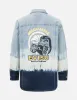 Tie-dye Denim Shirt Jacket sold by Evisu