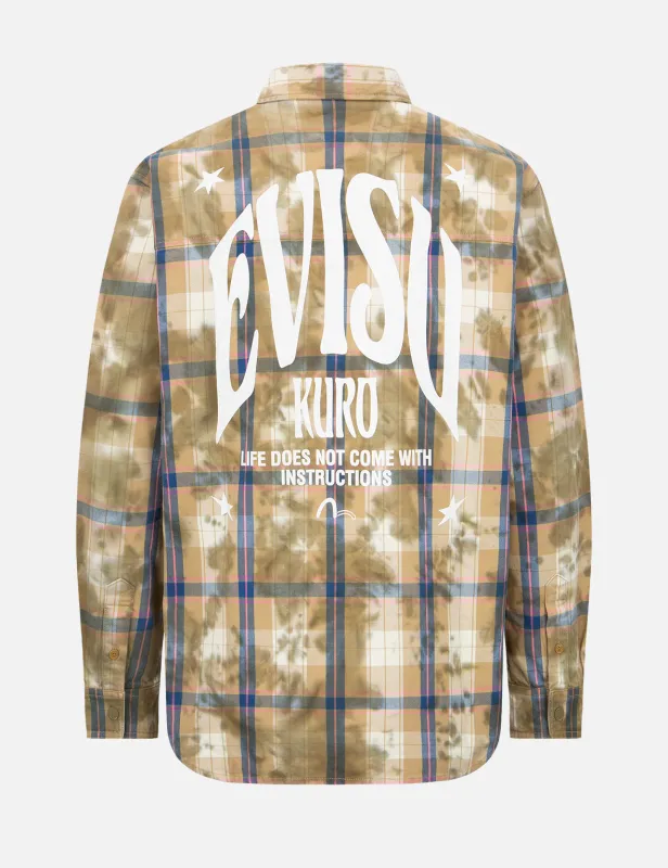 Tie-dyed Check Shirt sold by Evisu