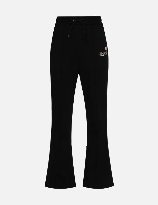 Slogan Print Fashion Fit Flared Sweatpants sold by Evisu