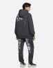 Seagull Print and Logo Embroidery Loose Fit Hoodie sold by Evisu