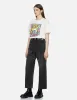 Seagull Embroidery with Logo-pattern Pocket Wide-leg Denim Jeans sold by Evisu